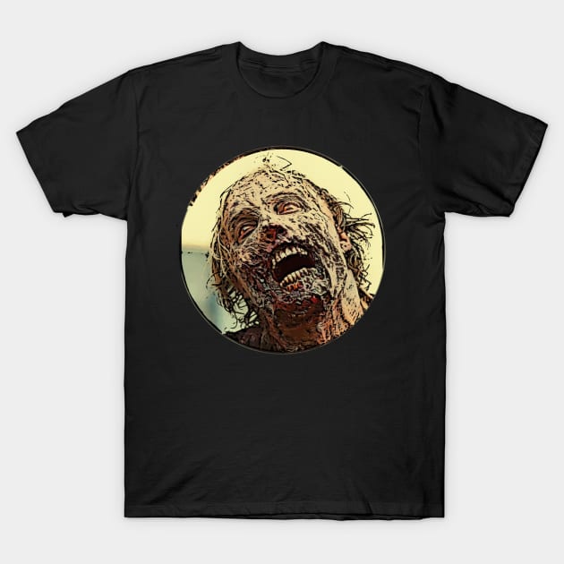 Bloody zombie drawing artwork T-Shirt by Guntah